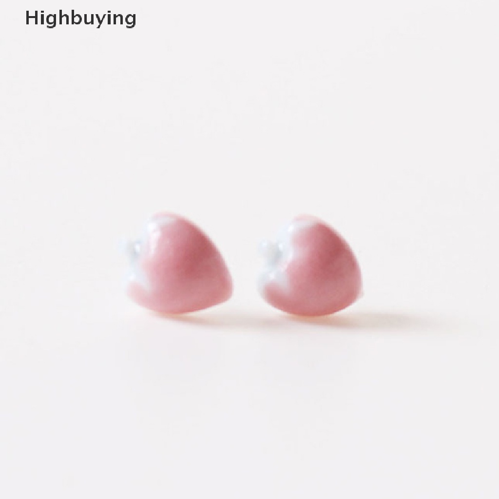 Hbid 1pasang Pernak Pernik Keramik Manis Kecil Segar Buah Anting Telinga Lucu Kecil Perempuan Anting Pejantan Indah Perhiasan Pesta Aksesoris Fashion Glory