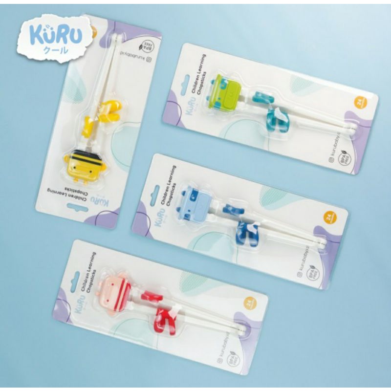 KURU Kids Learning Chop stick Chopstick - Sumpit Belajar Bayi Anak