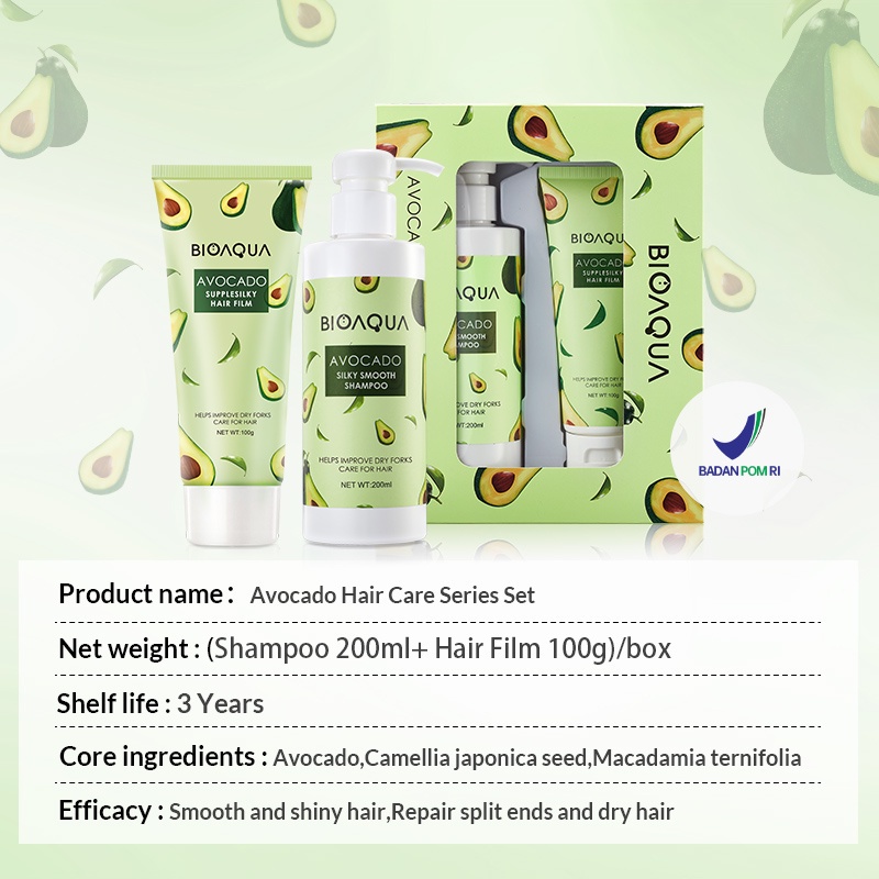 BIOAQUA Avocado Hair Care Series Set 2in1 Rumah Cantik 354 Medan Bisa COD