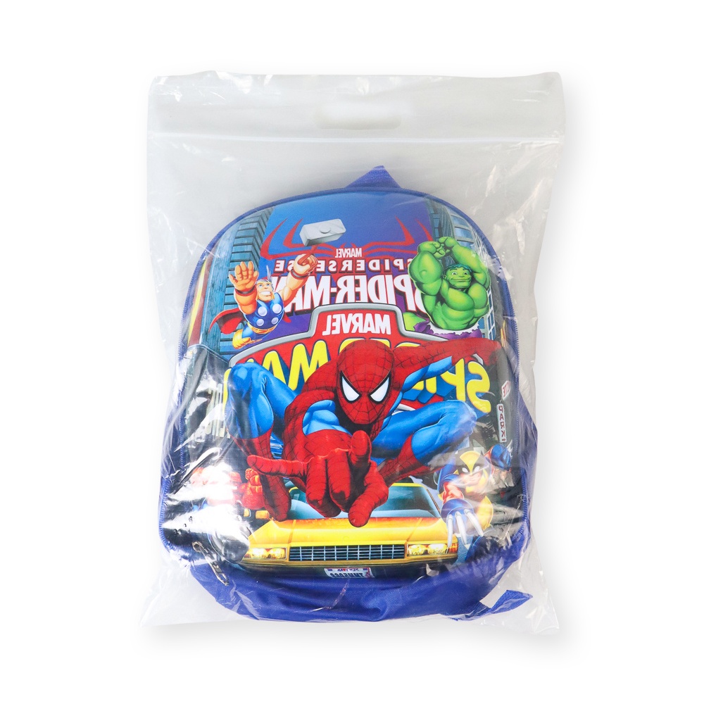 Tas Ransel Anak Sekolah Backpack Karakter Kartun Superhero Spiderman - Blue