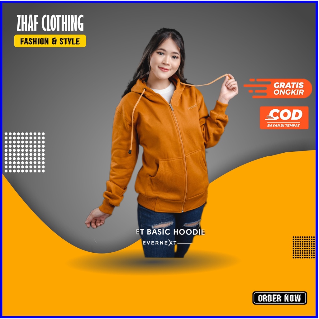 Jaket Polos Wanita Jaket Hoodie Wanita Sweater Polos Unisex Pullover Jaket Distro Premium