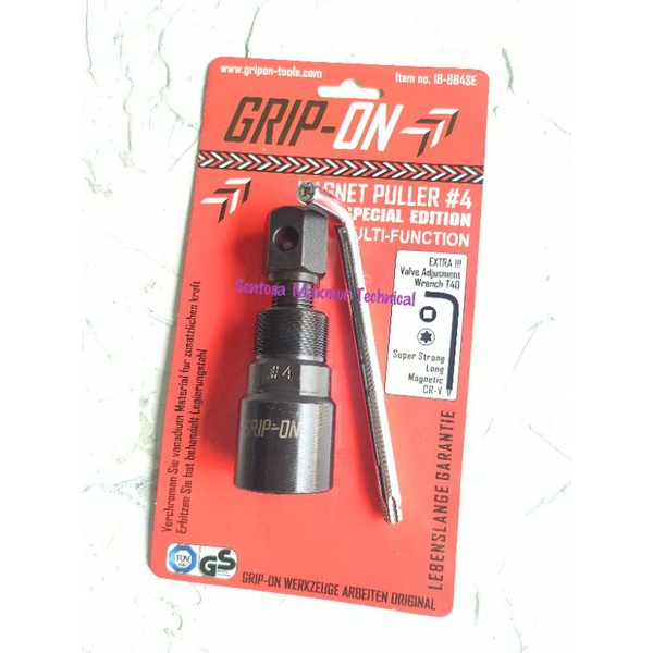 GRIP ON NO 4 #4 Tracker Treker Magnet Puller Motor + T40 Stel Klep