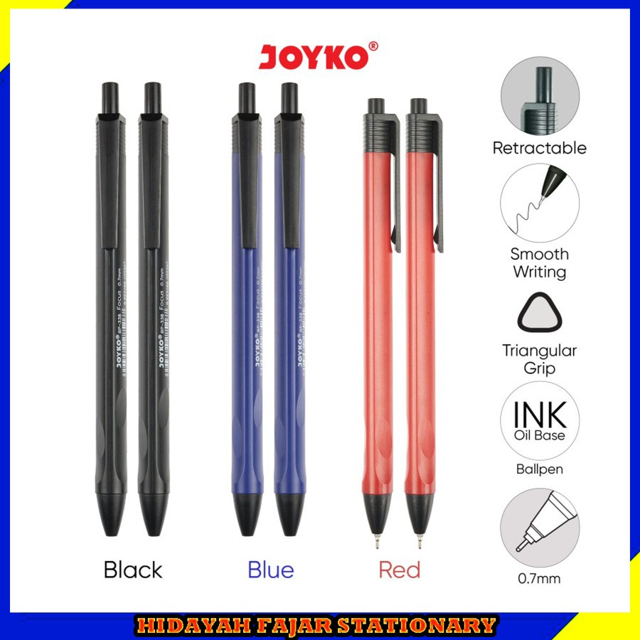 Pulpen / Ball Pen Pulpen Pena Joyko BP-338 Focus 0.7 mm