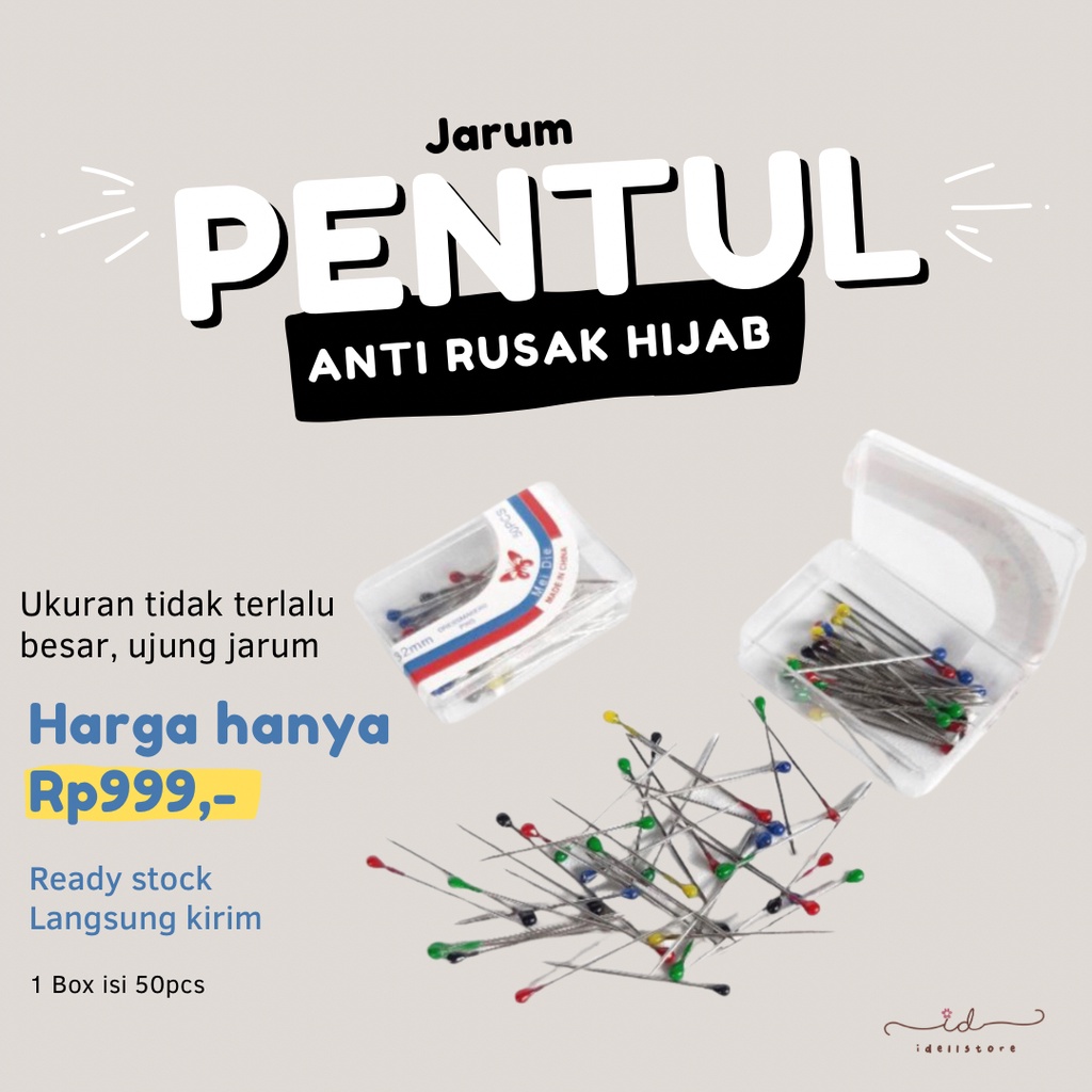 Jarum Pentul Mini - Jarum Pentul Hijab - Jarum Anti Nyangkut Tajam Anti Rusak Hijab Pentu Import Pentul Termurah