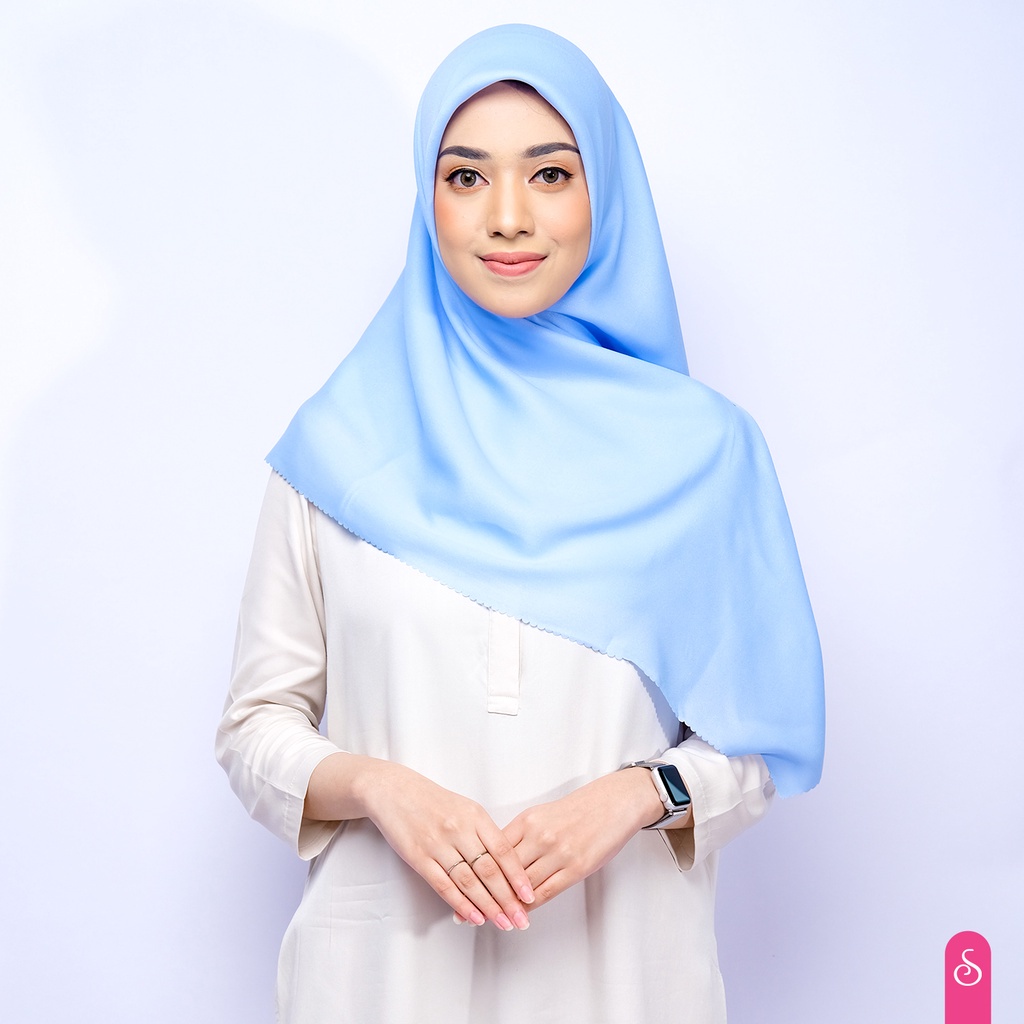 kerudung hijab / jilbab segi empat SHINAR GLAMOUR glitter glowing lasser cut ansania dan azara origi