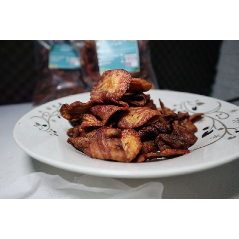 

Keripik Pisang Sale Kering 200gr