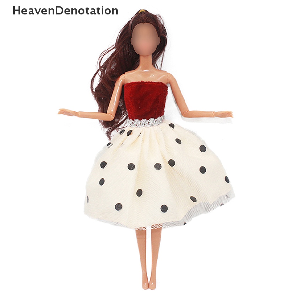 [HeavenDenotation] 1pc 30cm Dress Boneka Indah Bra Rok Boneka Dress Gaun HDV