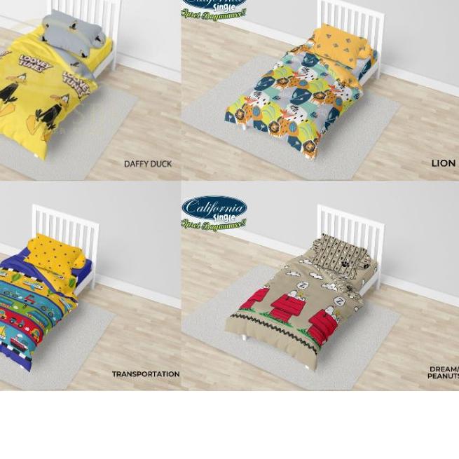 ▲ Sprei California  Single Size Disney Frozen Mickey Minnie Toy story Snoopy ۩