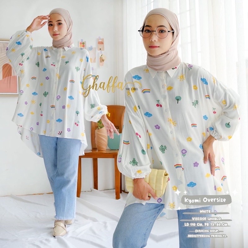 KEMEJA OVERSIZE RAYON MOTIF PREMIUM
