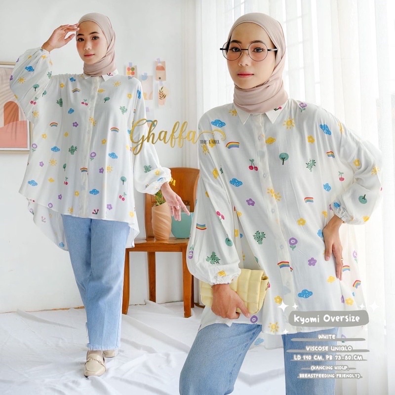 KEMEJA OVERSIZE RAYON MOTIF PREMIUM