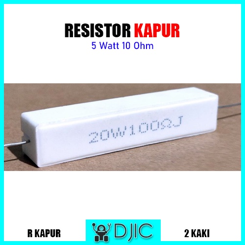 Resistor Kapur 20 Watt 100 Ohm