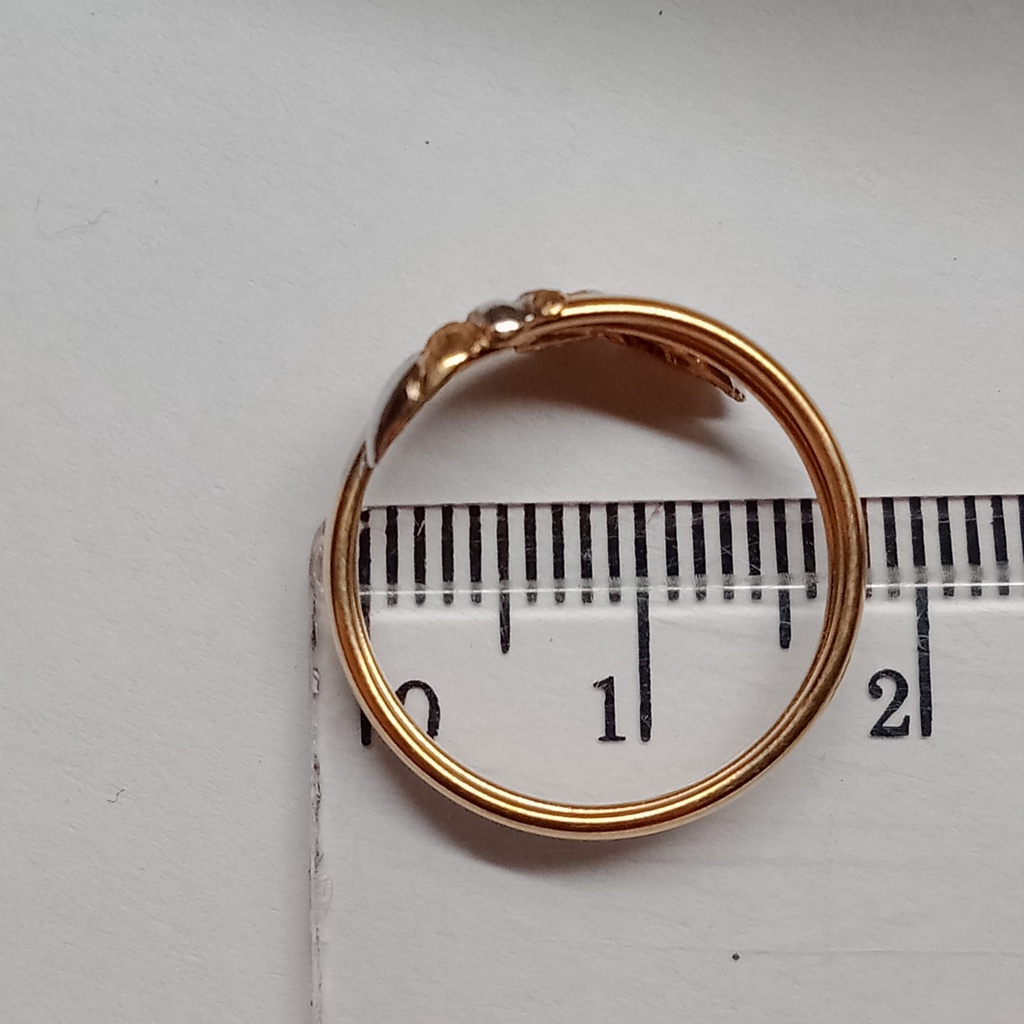 Cincin emas 17k - 1 gr kadar 750 - 4203