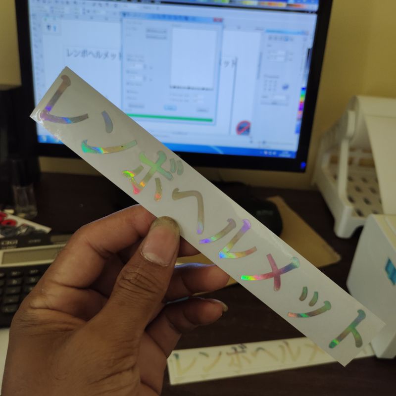 stiker cuting huruf jepang