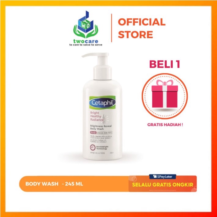 Cetaphil Bright Healthy Radiance Brightness Reveal Body Wash 245ml Sabun Mandi untuk Perawatan Tubuh Mencerahkan Kulit