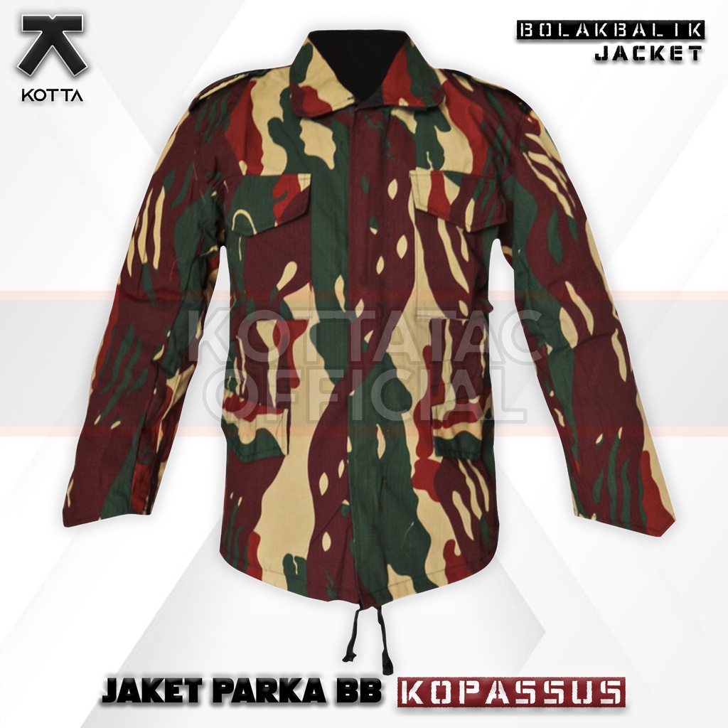 Jaket BB Loreng Kopassus - Jaket Parka Loreng Kopassus