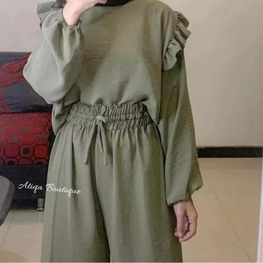 Termurah Ruby set rayon crinkle || setelan kekinian || setelan wanita kekinian || ootd wanita set ||