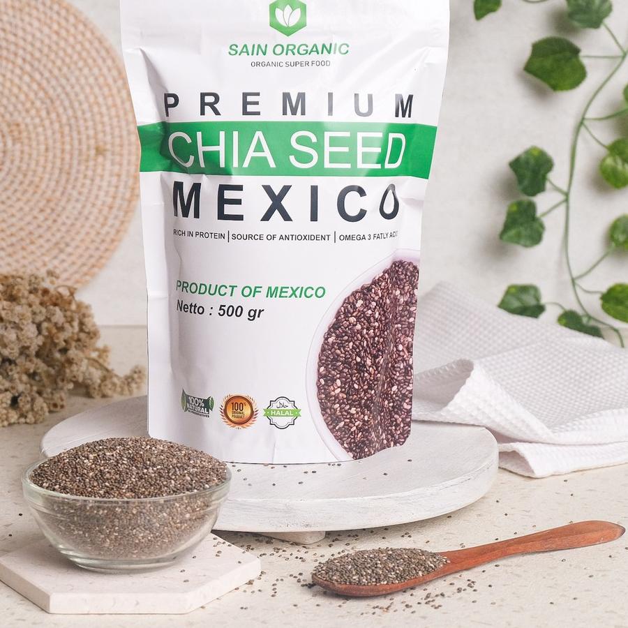 

♣ Chia Seed Organic Mexico untuk Diet Freshly Black Cia Seed Organik fresly Biji Chia Seeds ❇