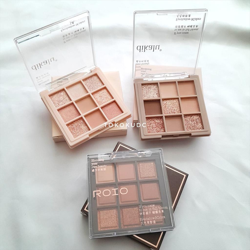 DIKALU 9 COLORS EYESHADOW PALETTE MAKEUP SHIMMER MATTE TAHAN LAMA