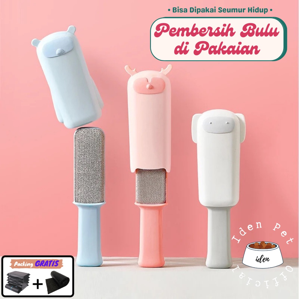 Sikat Roller Pembersih Bulu Hewan Kucing Anjing Portable Lint Pet Hair Remover