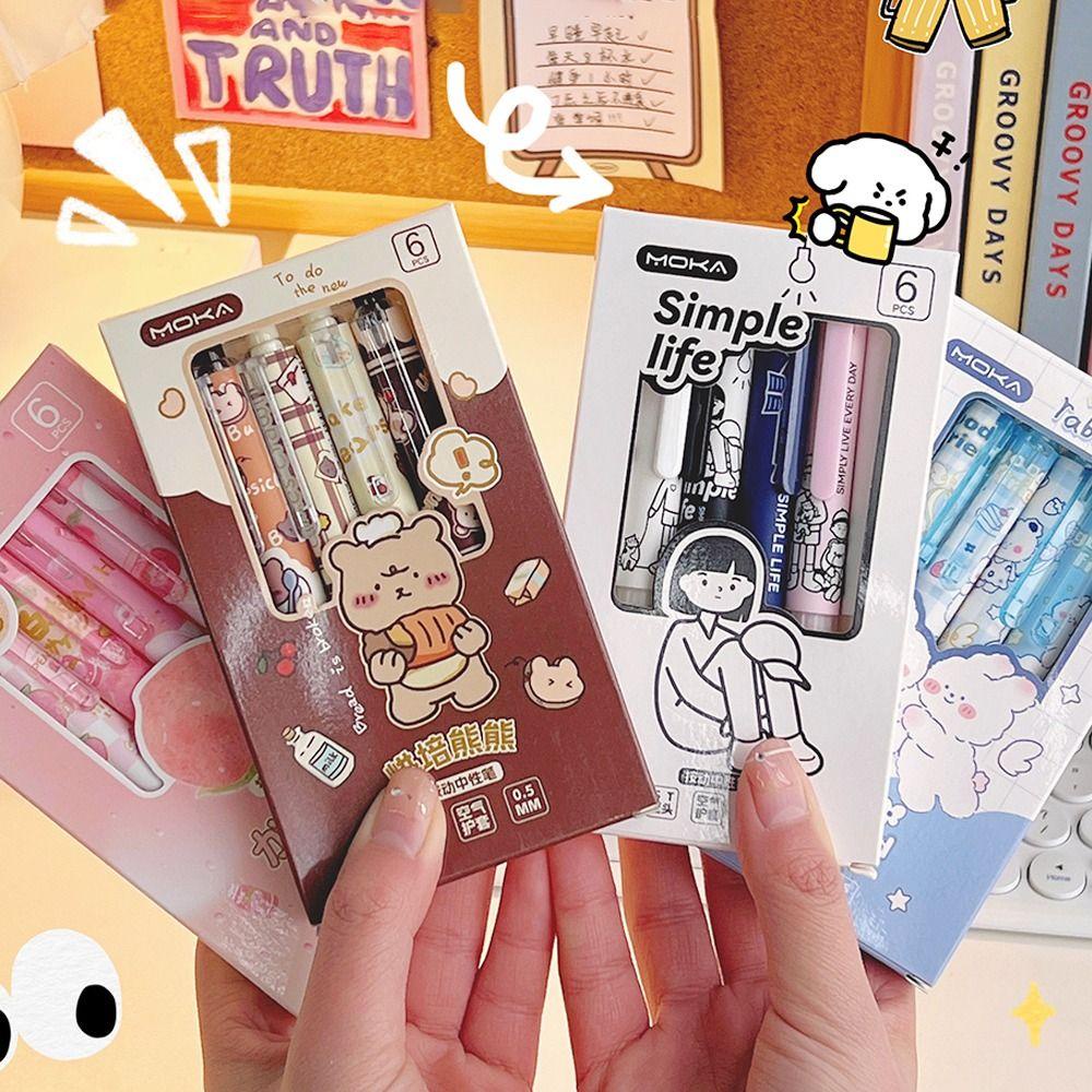 Populer Gel Pen Astronot Peach Kantor Sekolah Perlengkapan Untuk Menulis Hadiah Siswa Gesekan Mudah Digosok 0.5mm Pena Netral