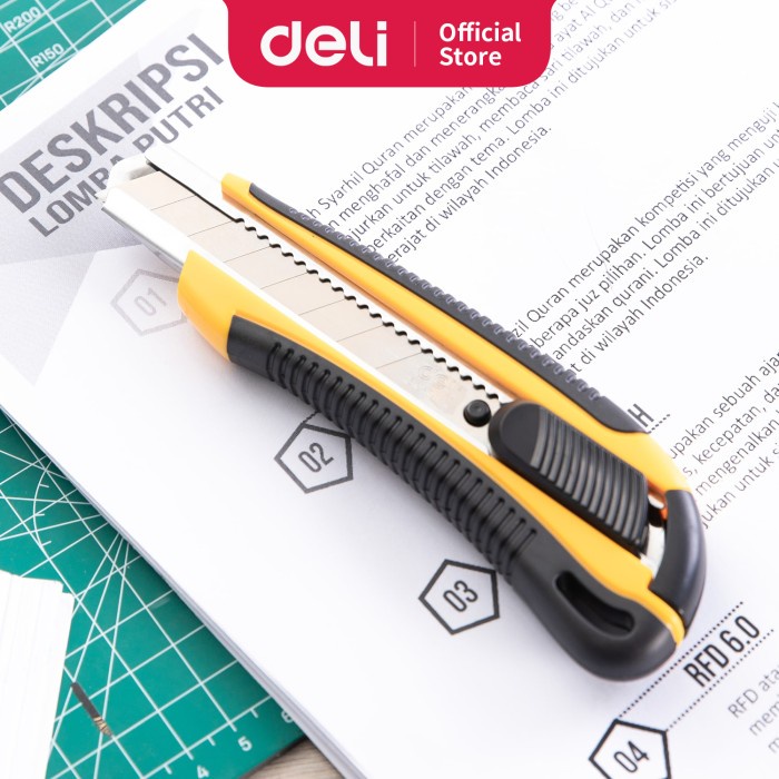 

Pemotong Deli E2064 Cutter/Cutter-Soft-Touch Big