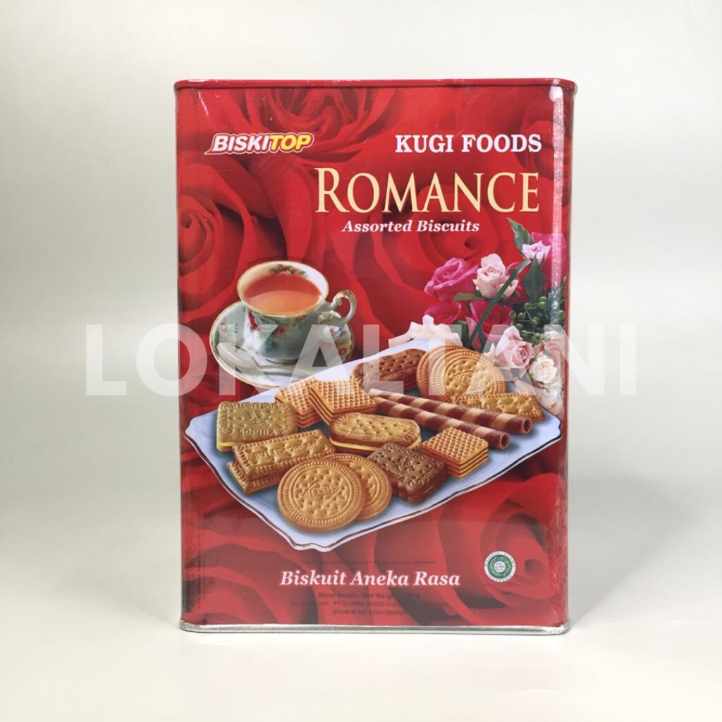 

Biskitop KUGI Foods Romance Assorted Biscuit 600gr / Biskuit Kaleng