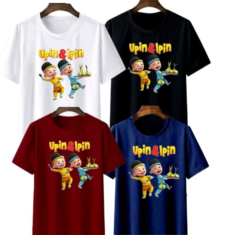 BAJU KAOS ANAK ANK/REMAJA/DEWASA UPIN &amp; IPIN KETUPAT RAMADHAN