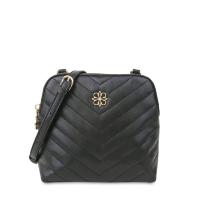 Tas Selempang Les Catino Paris Passy Quilted Flap Black/7