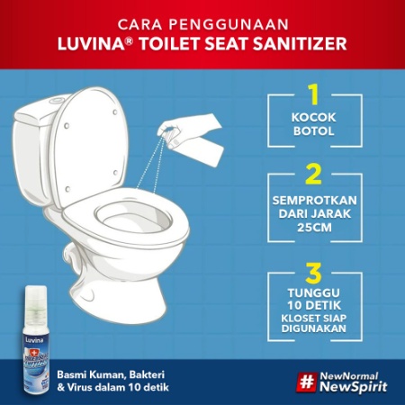 Luvina Toilet Seat Sanitizer Pembersih Kuman Bakteri 5 Liter