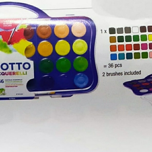 

Terlaris Cat Air Giotto Acquerelli Jumbo 36 Warna Cat - 30 Mm