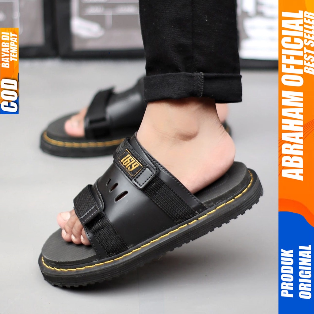 ABRAHAM Sandal Slide Docmart Pria Distro Sendal Pria Terbaru