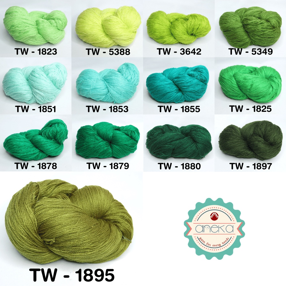 KATALOG - Benang Rajut Wool / Wol / Siet Yarn 200 gram TAIWAN (BENTUK HANK, TIDAK DIGULUNG) Part 2