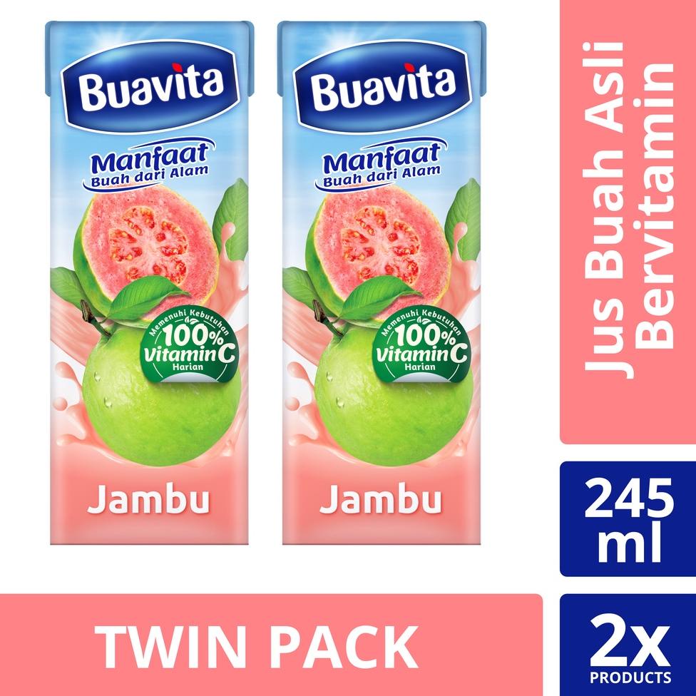 

F85 Buavita Guava 245 ml Jus Jambu, Guava Juice - Twin Pack PRODUK KEREN ➥