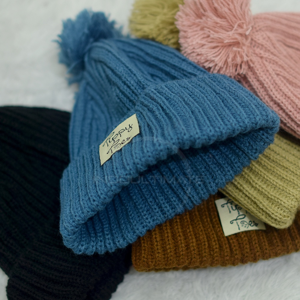 Topi Kupluk Rajut Bayi BHS-888 Topi Rajut Bayi Baru Lahir Kupluk Rajut Bayi Topi Bayi Newborn Perlengkapan Bayi Baru Lahir Pelindung Kepala Bayi