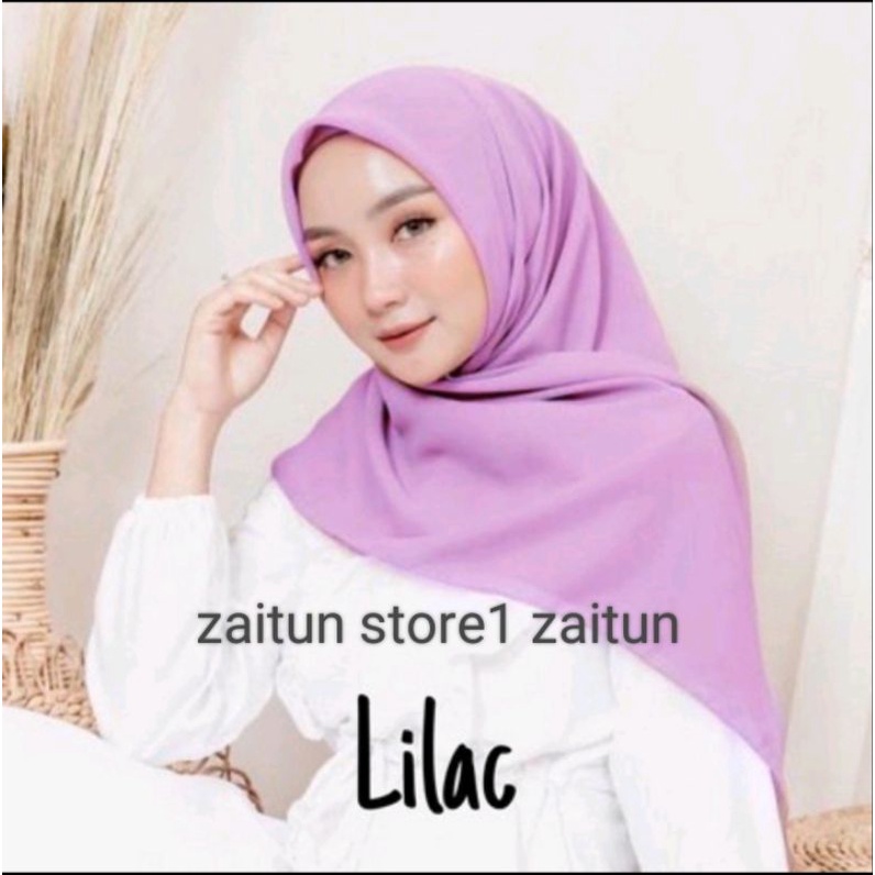 Hijab Segiempat Bella Square Polos Warna Terlengkap