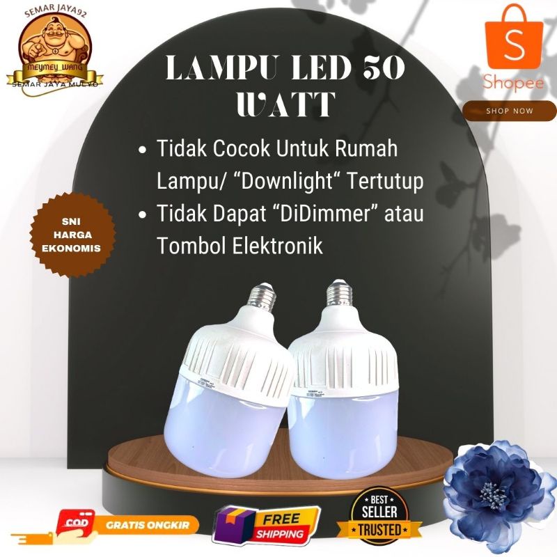 PROMO LAMPU LED SNI 50 WATT MURAH