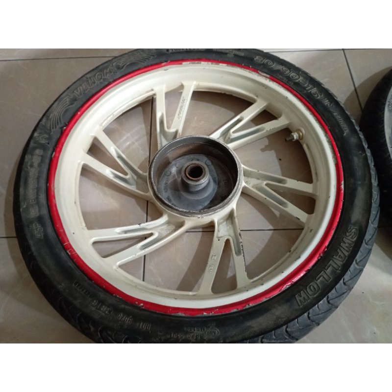 VELG RACING DEPAN BELAKANG SUJUKI SKYWAVE ORI