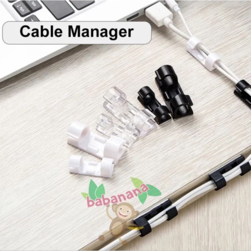 16Pcs 20Pcs Cable Clip Besar Organizer Klip Penjepit Merapikan Kabel