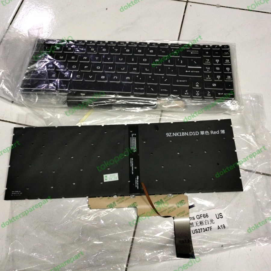 Keyboard MSI Katana GF66 11uc 11ud 11ue 12ud GF76 12uc 12ue