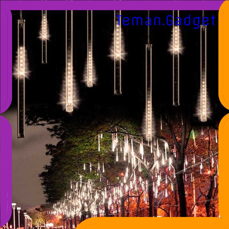 TG - LMP SMD Lampu Hias Gantung String Lights Meteor Rain Cool White 30 cm 8PCS