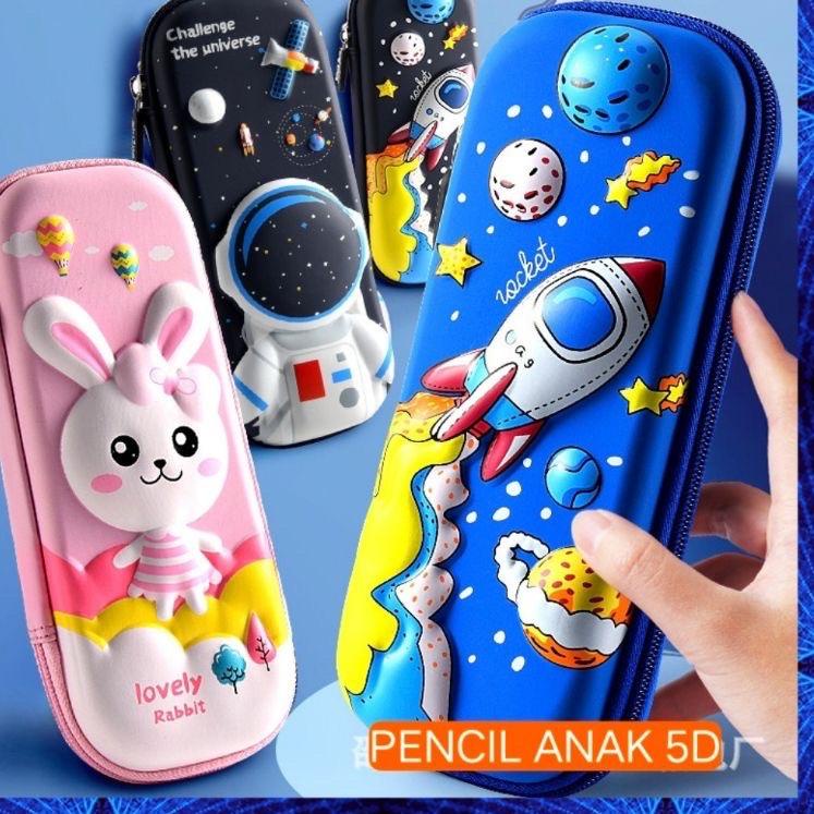 

Terkeren Tempat Pensil 3D Timbul Anak Karakter Motif Lucu Bahan EVA Waterproof / Kotak Pensil Anak Sekolah Silikon Alat Tulis