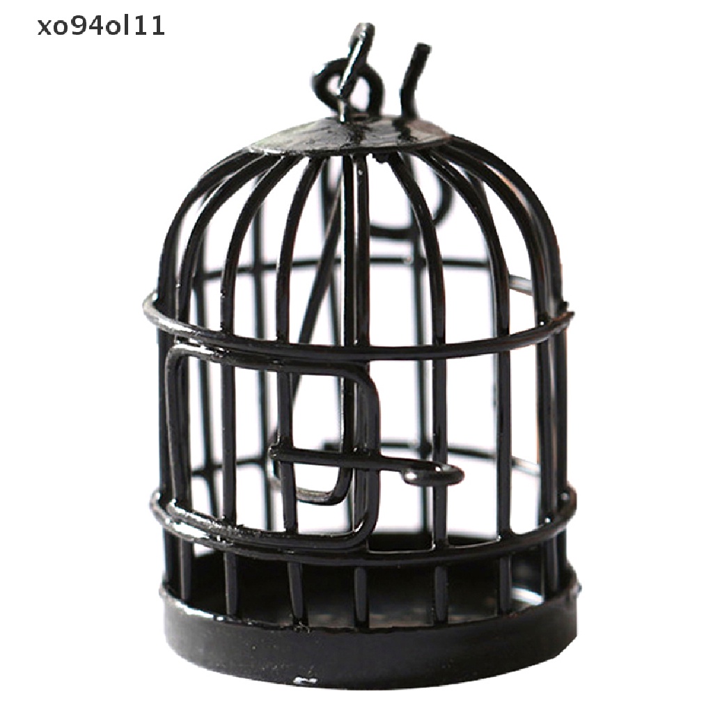 Xo Iron art made rusty bird cage Sukulen Dekorasi Keranjang Bunga micro landscape OL