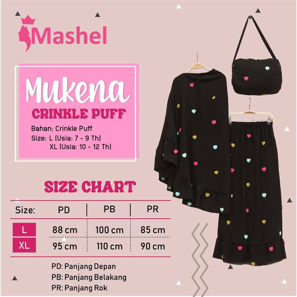 Mukena Crinkle Puff by Mashel