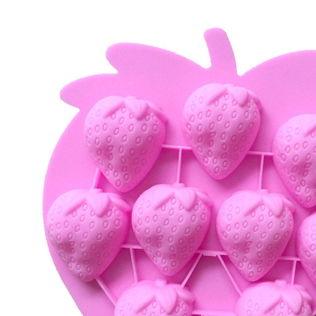 Silikon DIY Kue Cetakan Coklat Pastry Tools Decor Mold Maker Bakery Cake Strawberry Dekorasi