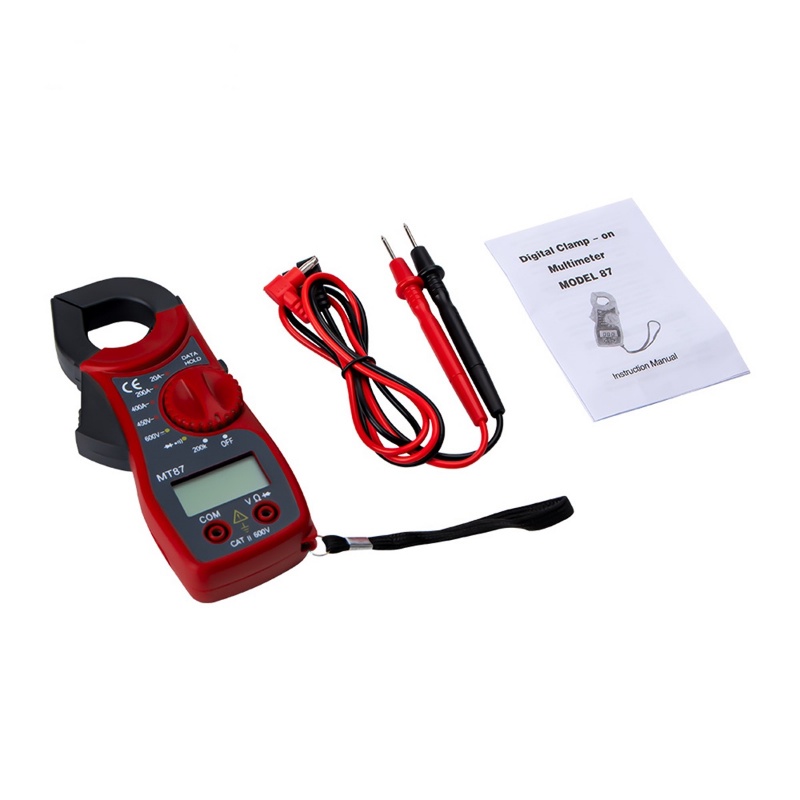 Digital Clamp Meter MT87 Tang Ampere Multimeter MT-87 Kabel Tester Ukur Arus Tegangan Listrik