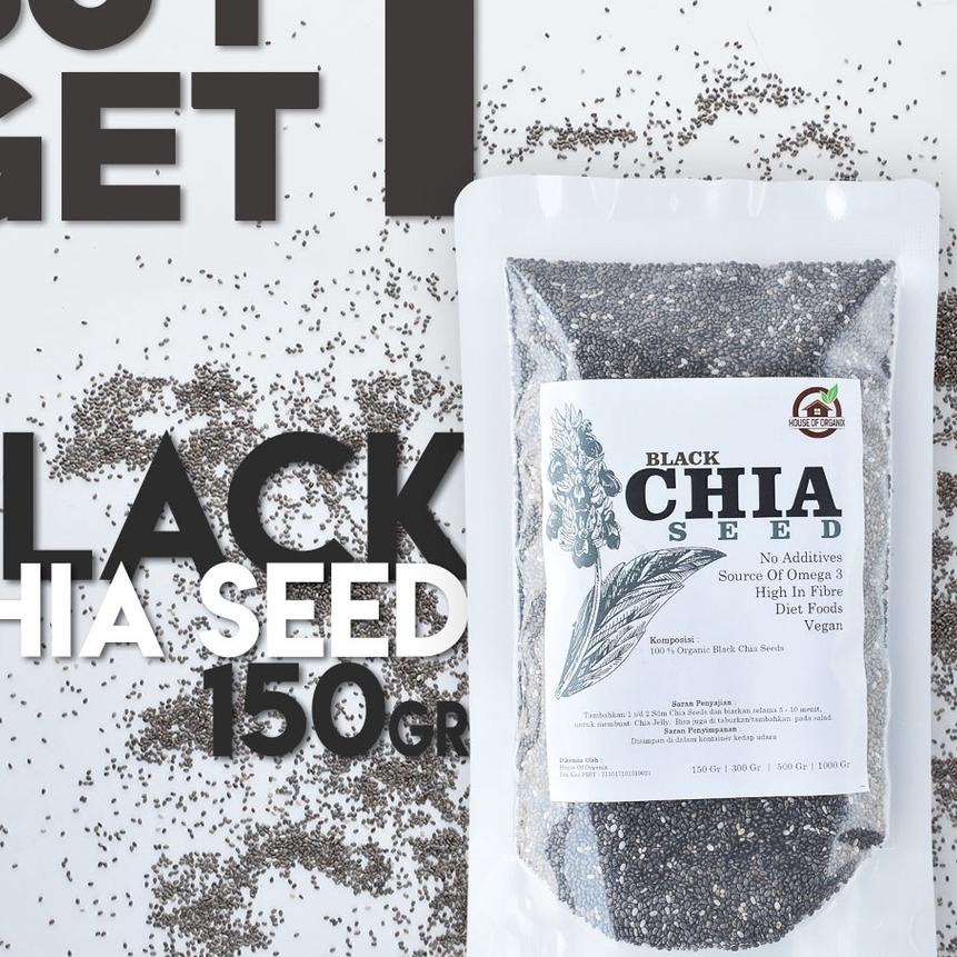 

➯ BUY1GET1 FREE Organic Black Chia Seeds - 150 Gr ➤