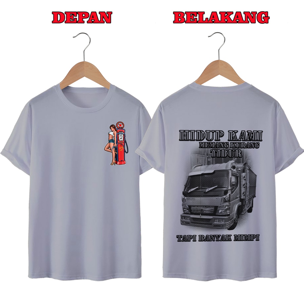 KAOS DISTRO UNISEX PRIA DAN WANITA TERBARU, KAOS JUMBO  TRUCK MIMPI