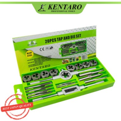 KENTARO HAND TAP DIE SET SNEI SNAI SENAI SET 20 PCS TAP AND DIE SET