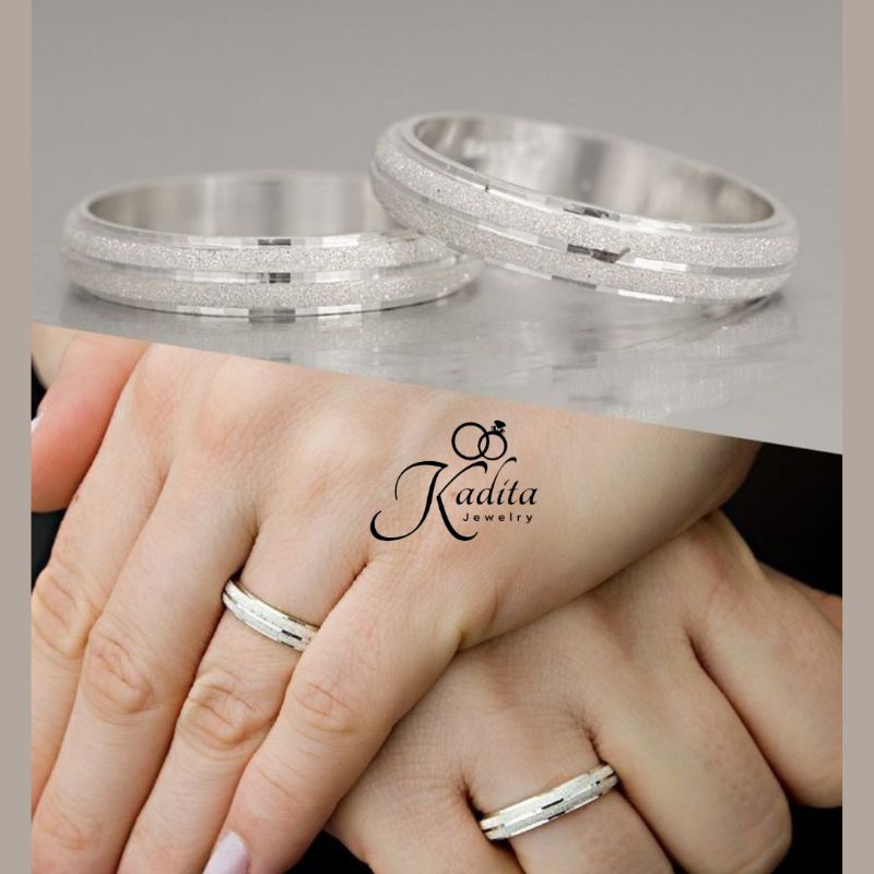 Cincin Tunangan Perak 925 Asli Handmade