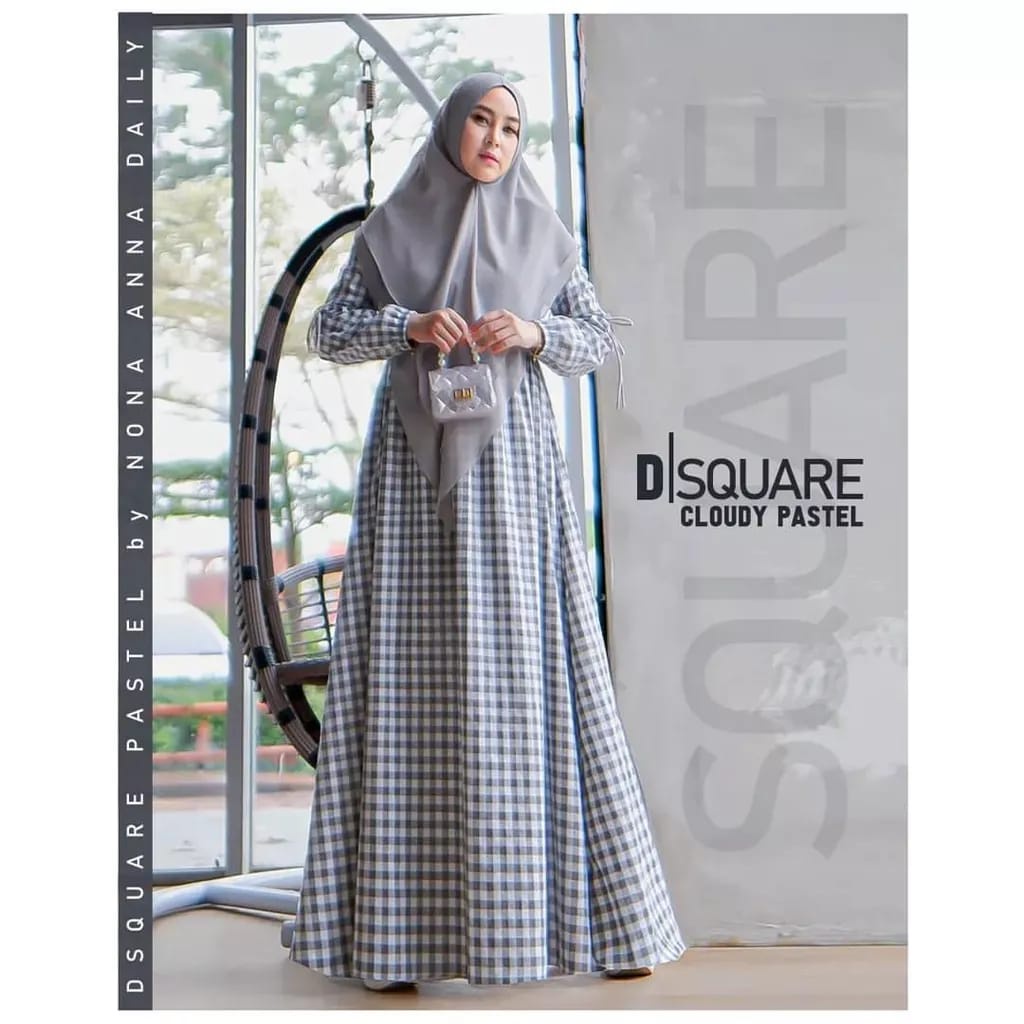 SQUARE DRESS BY NONA ANNA/GAMIS MOTIF/GAMIS KATUN/GAMIS SET KHIMAR